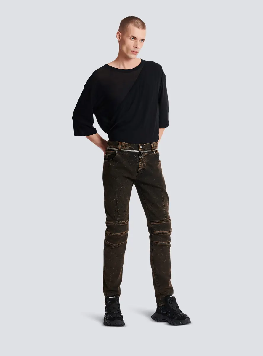 Balmain Slim-fit jeans with zipped belt | Thumbnail 3 Balmain Slim-fit jeans with zipped belt | Thumbnail 3