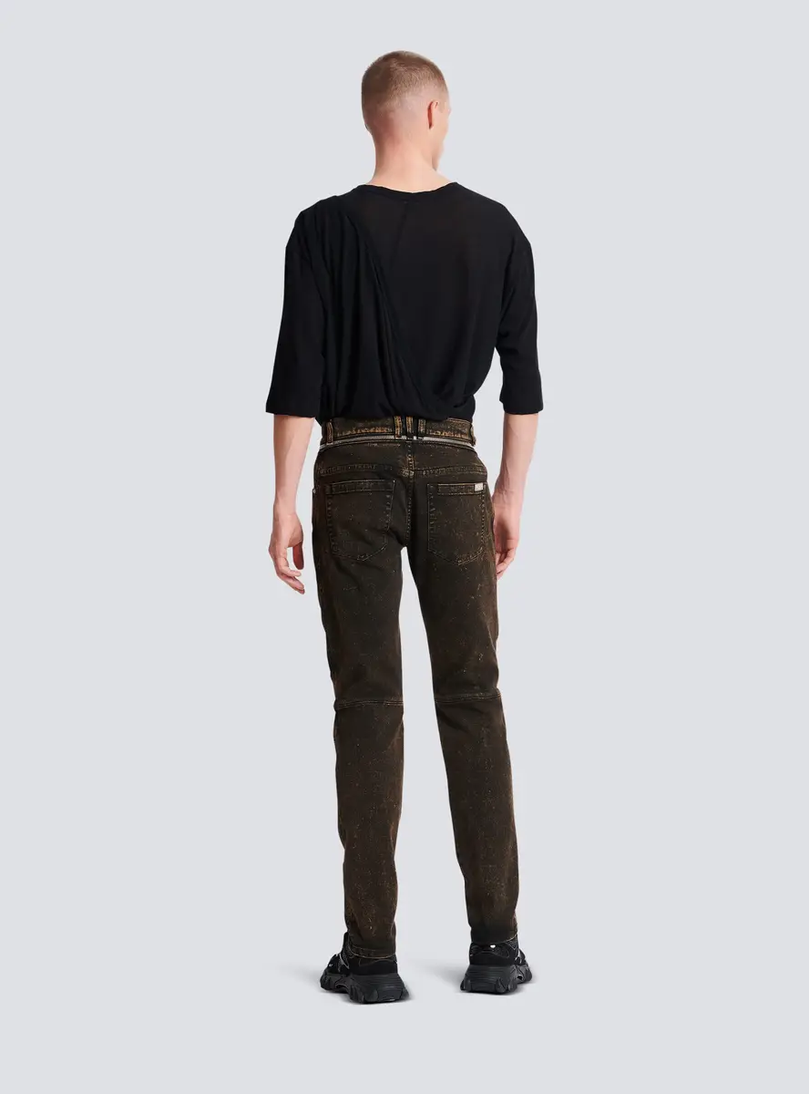 Balmain Slim-fit jeans with zipped belt | Thumbnail 4 Balmain Slim-fit jeans with zipped belt | Thumbnail 4