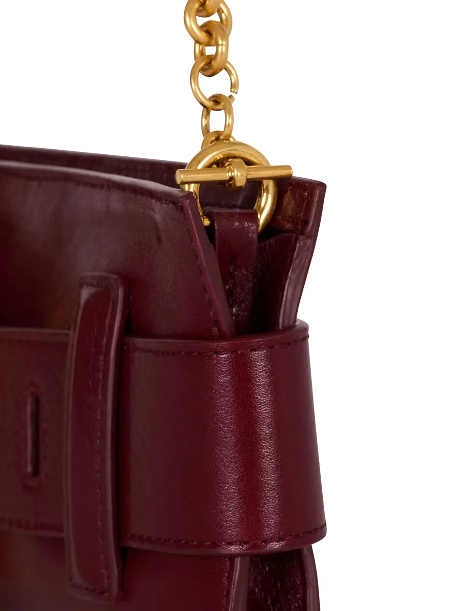 Balmain Anthem calfskin leather clutch | Thumbnail 6