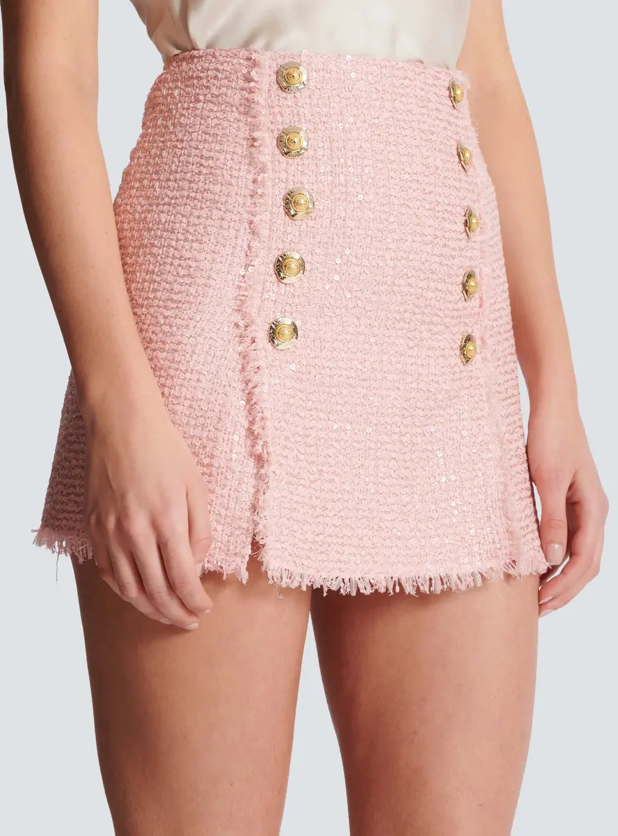 Balmain Short sequinned tweed skirt | Thumbnail 5 Balmain Short sequinned tweed skirt | Thumbnail 5