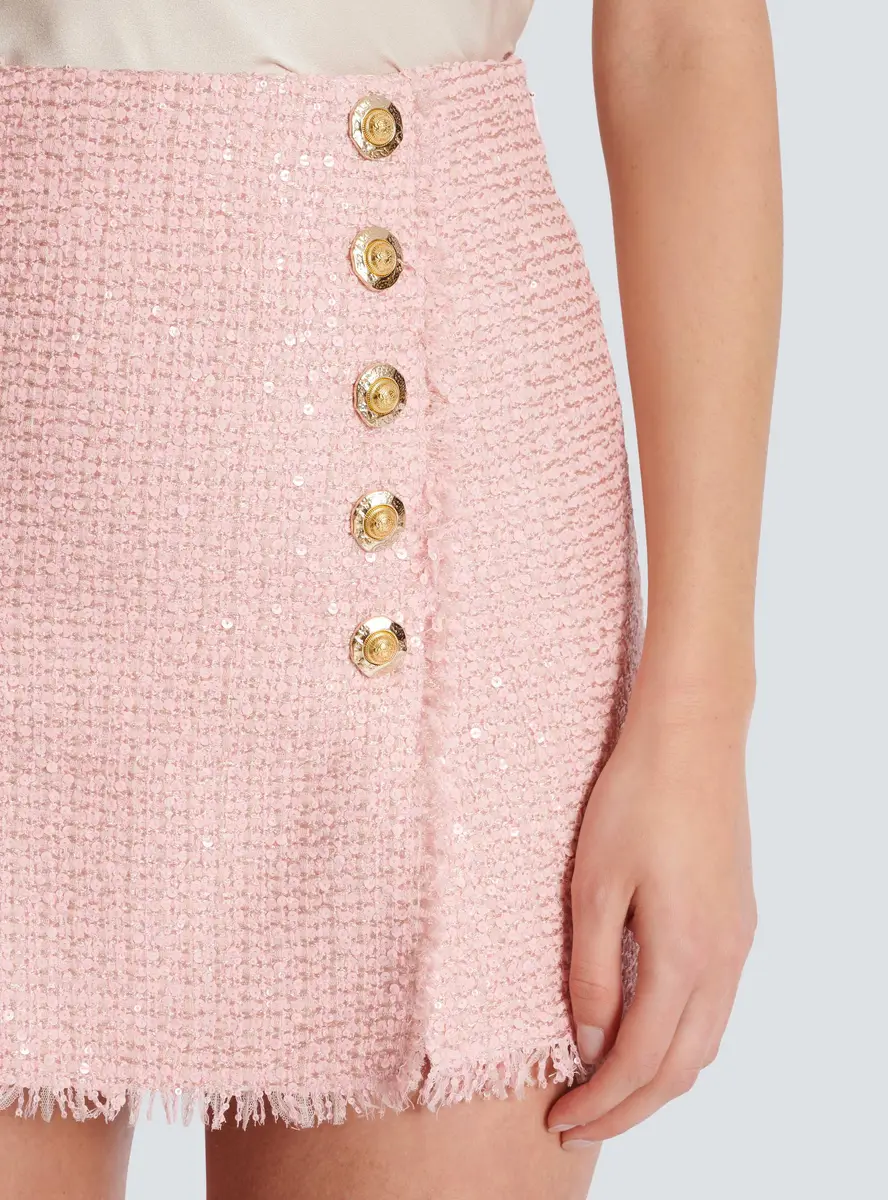 Balmain Short sequinned tweed skirt | Thumbnail 6 Balmain Short sequinned tweed skirt | Thumbnail 6