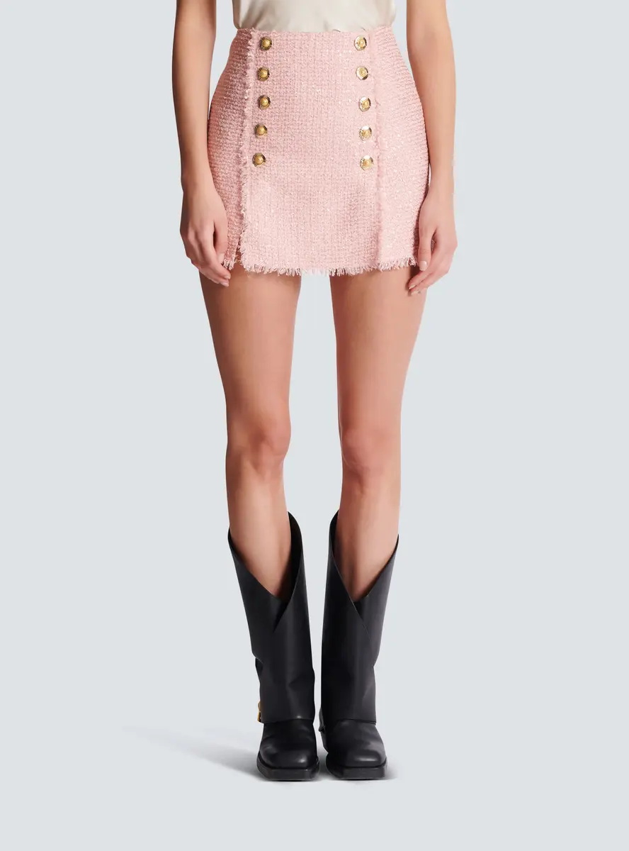 Balmain Short sequinned tweed skirt | Thumbnail 7 Balmain Short sequinned tweed skirt | Thumbnail 7