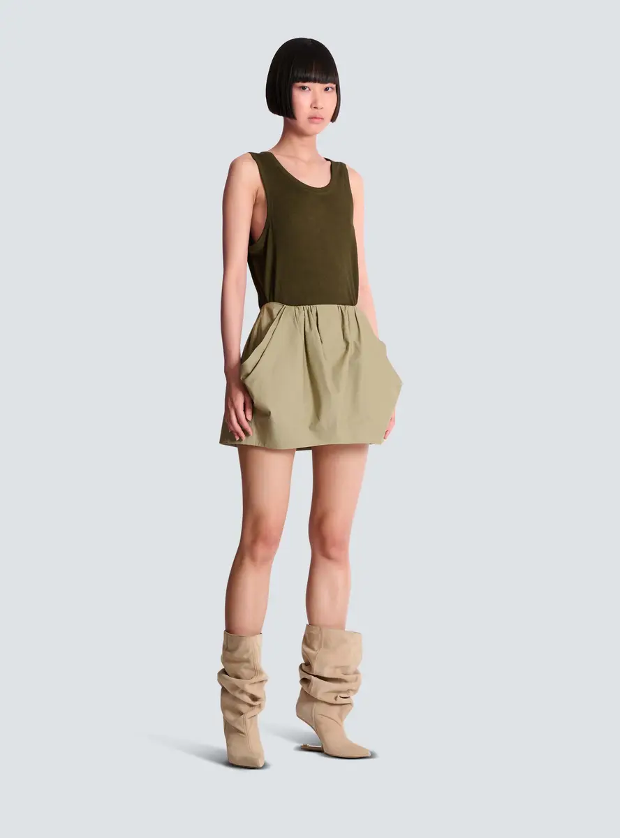 Balmain Cotton poplin balloon skirt | Thumbnail 3 Balmain Cotton poplin balloon skirt | Thumbnail 3