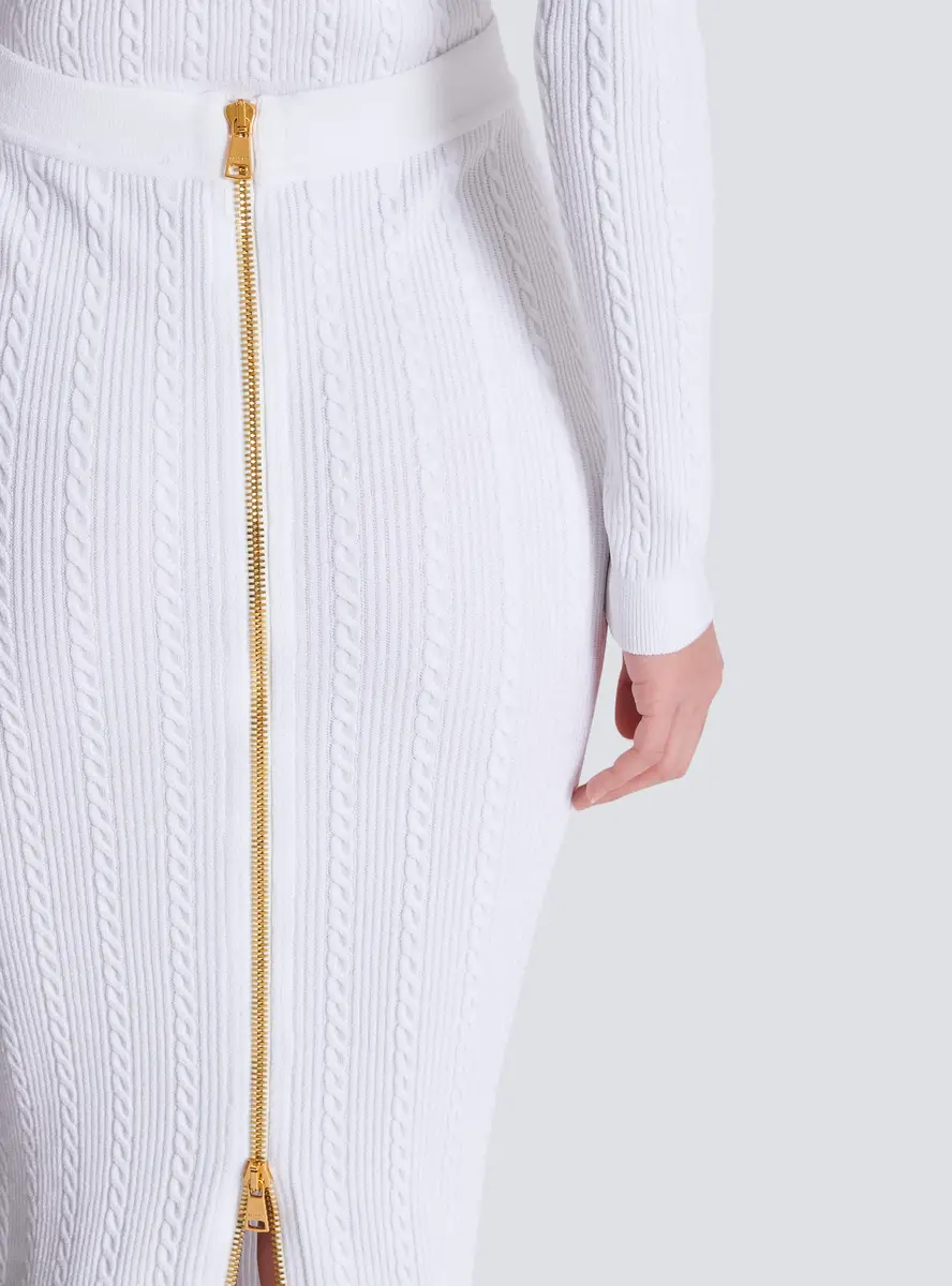 Balmain Cable-knit midi skirt | Thumbnail 6 Balmain Cable-knit midi skirt | Thumbnail 6