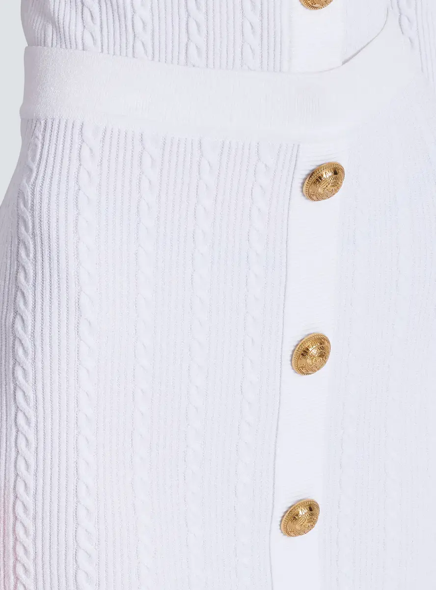 Balmain Cable-knit midi skirt | Thumbnail 7 Balmain Cable-knit midi skirt | Thumbnail 7