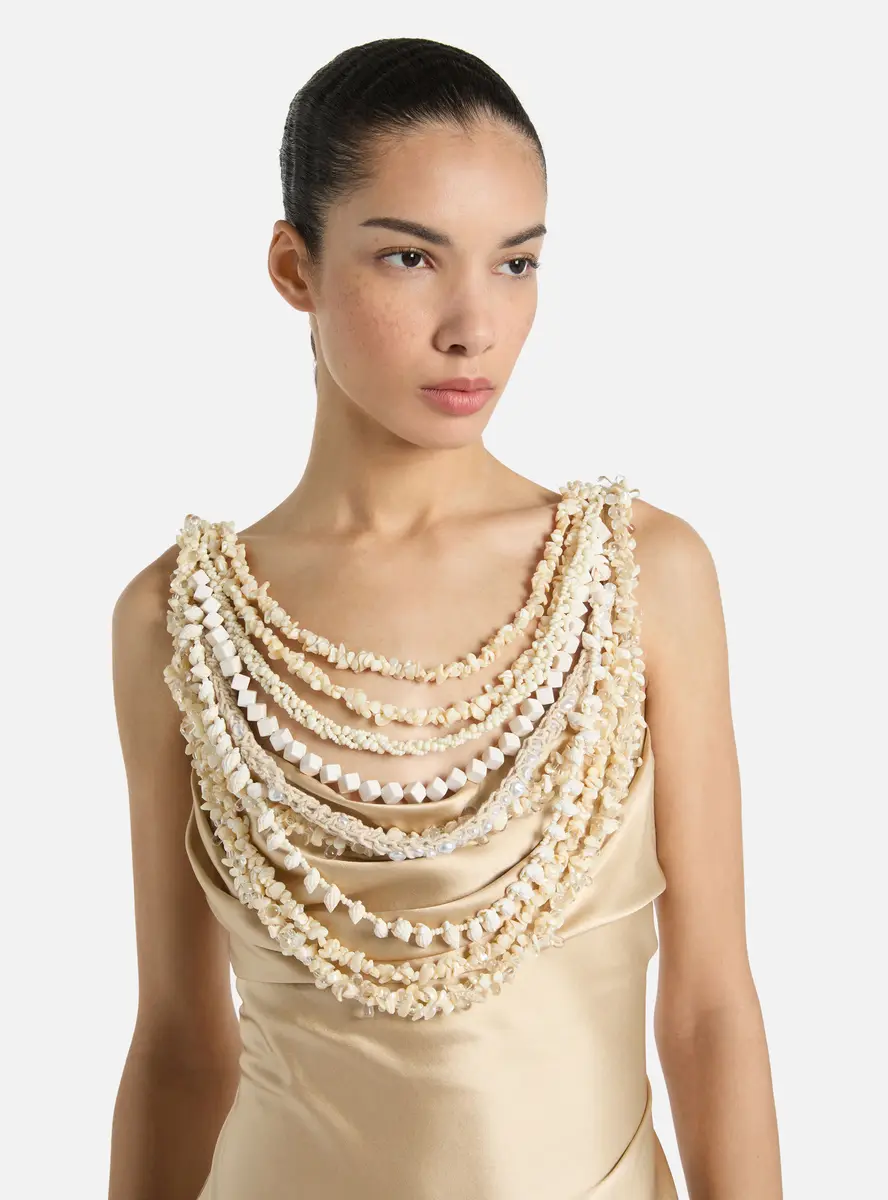 Balmain Silk shell dress | Thumbnail 4 Balmain Silk shell dress | Thumbnail 4