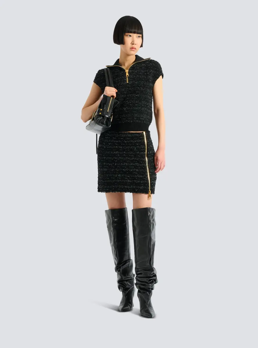 Balmain Short zipped tweed skirt | Thumbnail 2 Balmain Short zipped tweed skirt | Thumbnail 2