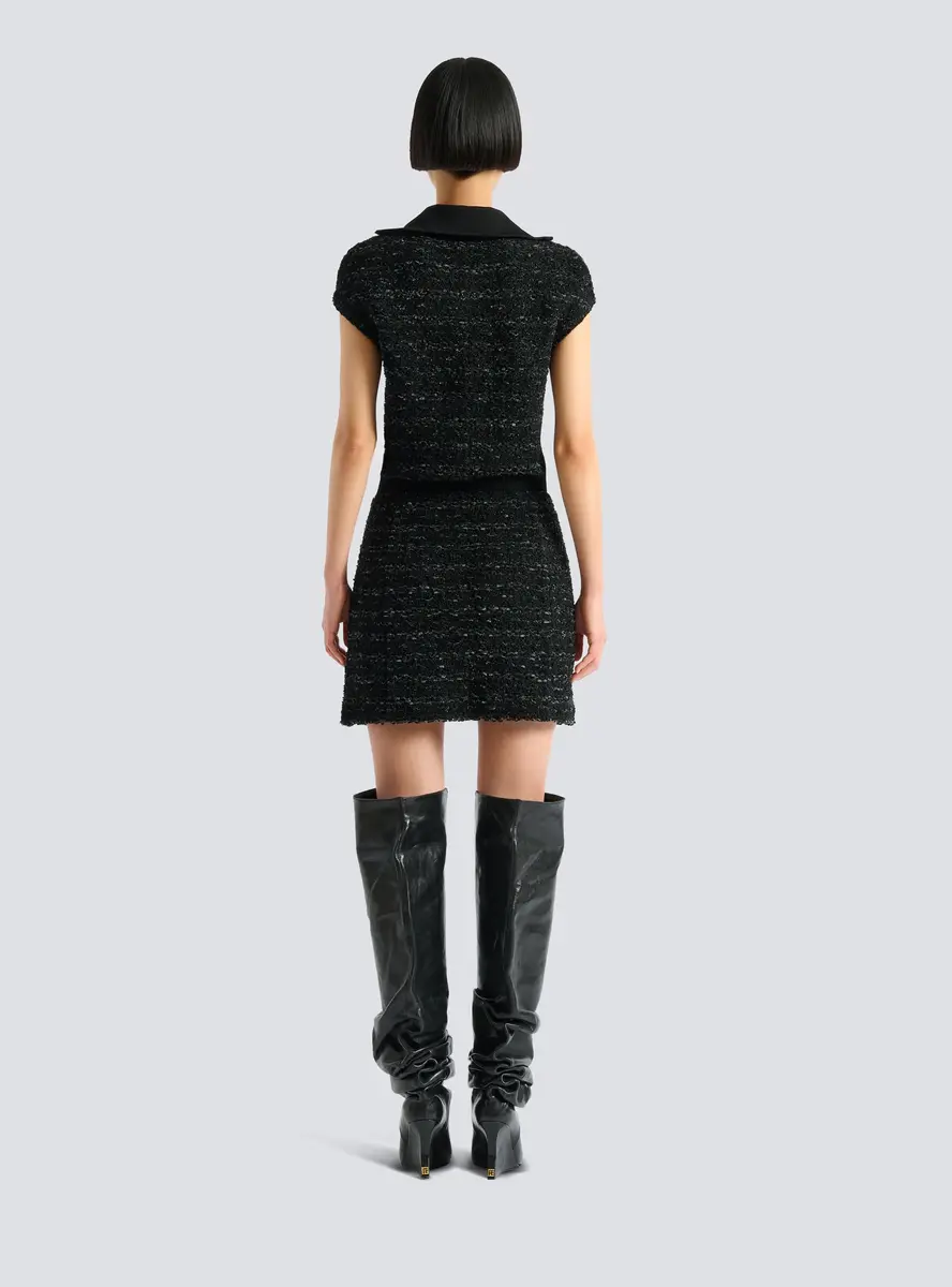 Balmain Short zipped tweed skirt | Thumbnail 3 Balmain Short zipped tweed skirt | Thumbnail 3