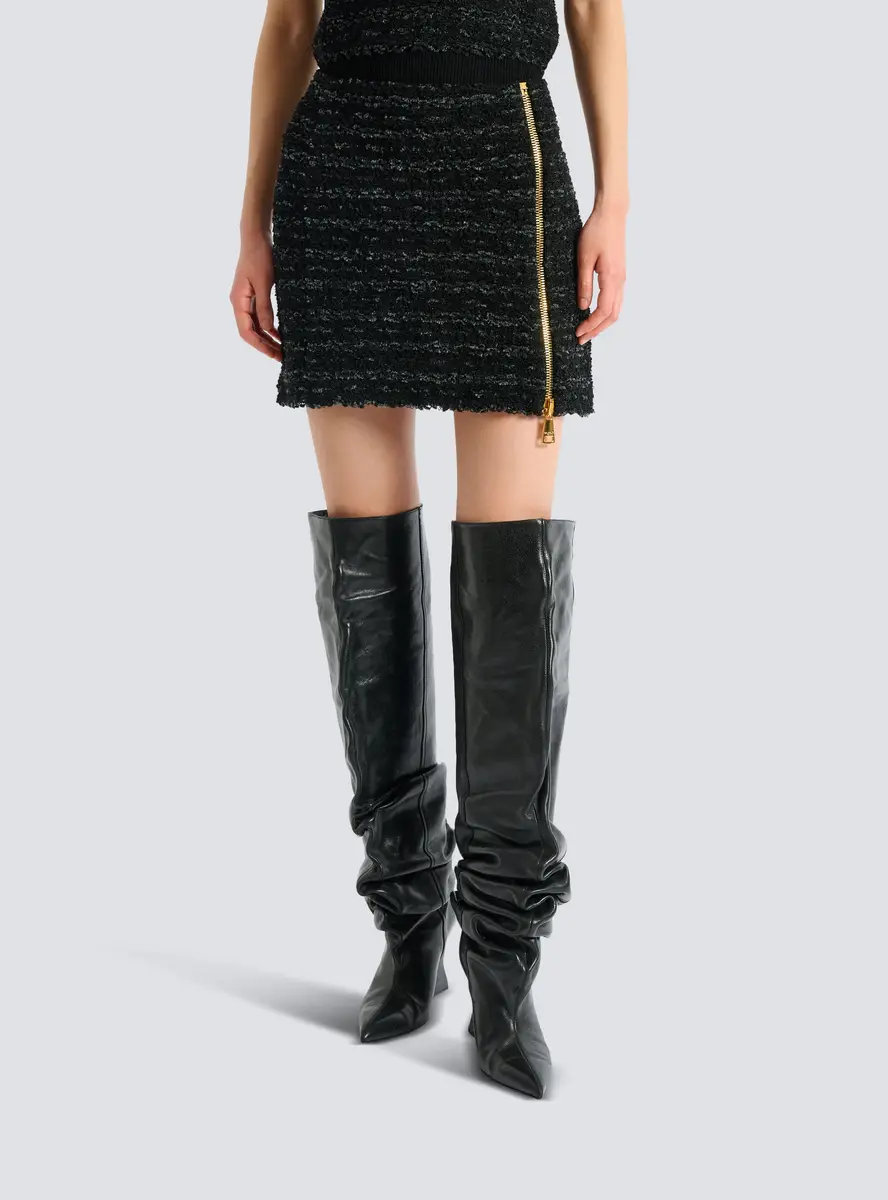 Balmain Short zipped tweed skirt | Thumbnail 5 Balmain Short zipped tweed skirt | Thumbnail 5