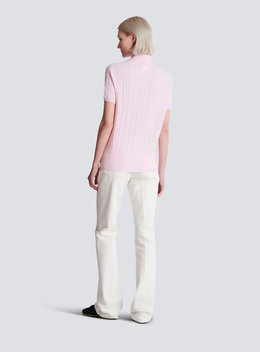 Balmain Monogram knit polo | Thumbnail 4 Balmain Monogram knit polo | Thumbnail 4