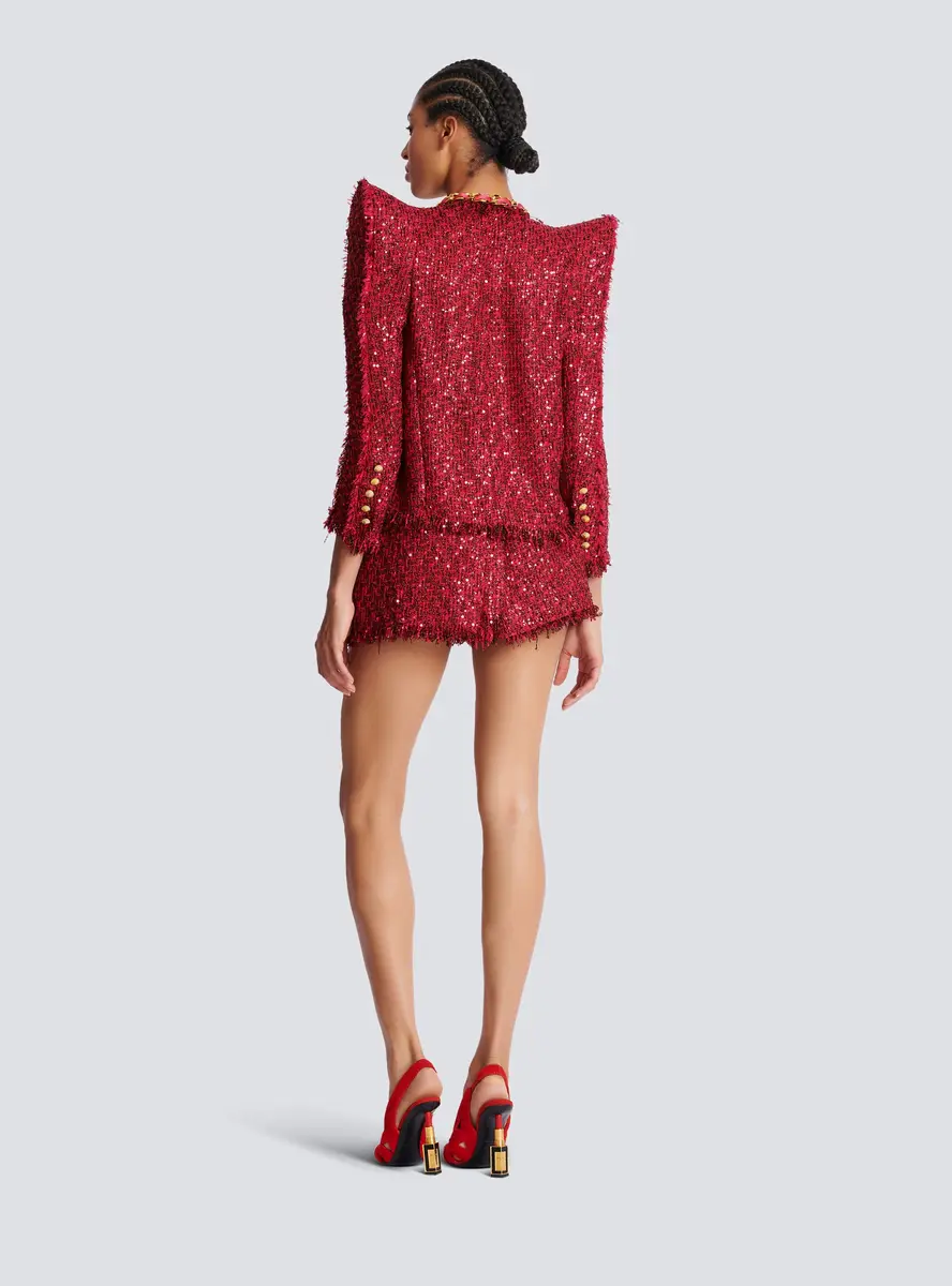Balmain Edge-to-edge sequin tweed jacket | Thumbnail 4 Balmain Edge-to-edge sequin tweed jacket | Thumbnail 4
