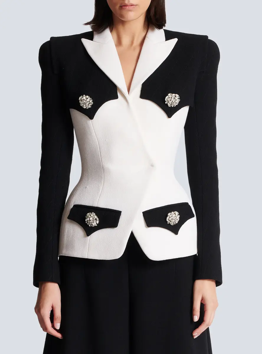 Balmain Double crepe jacket | Thumbnail 8 Balmain Double crepe jacket | Thumbnail 8