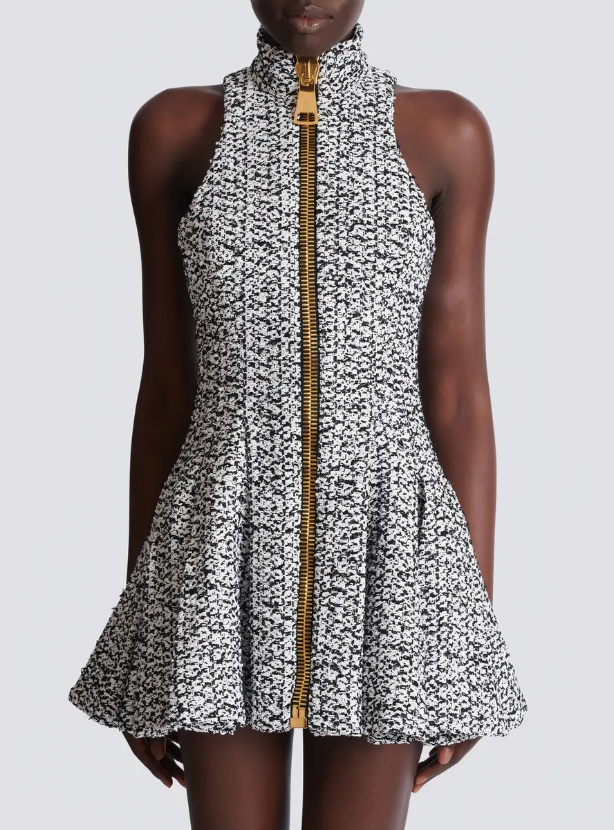 Balmain Sleeveless flared tweed dress | Thumbnail 7 Balmain Sleeveless flared tweed dress | Thumbnail 7
