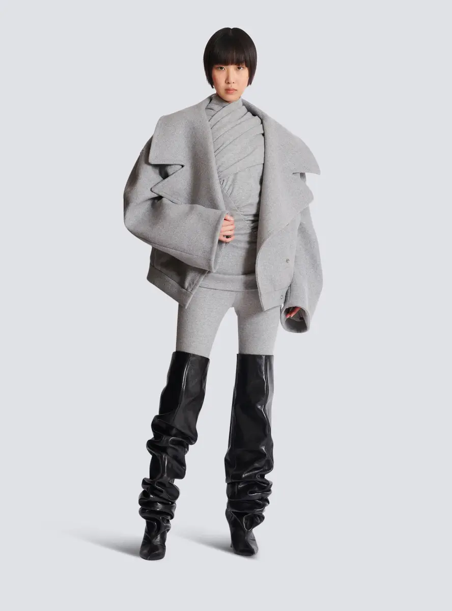 Balmain Draped cotton knit top | Thumbnail 2 Balmain Draped cotton knit top | Thumbnail 2