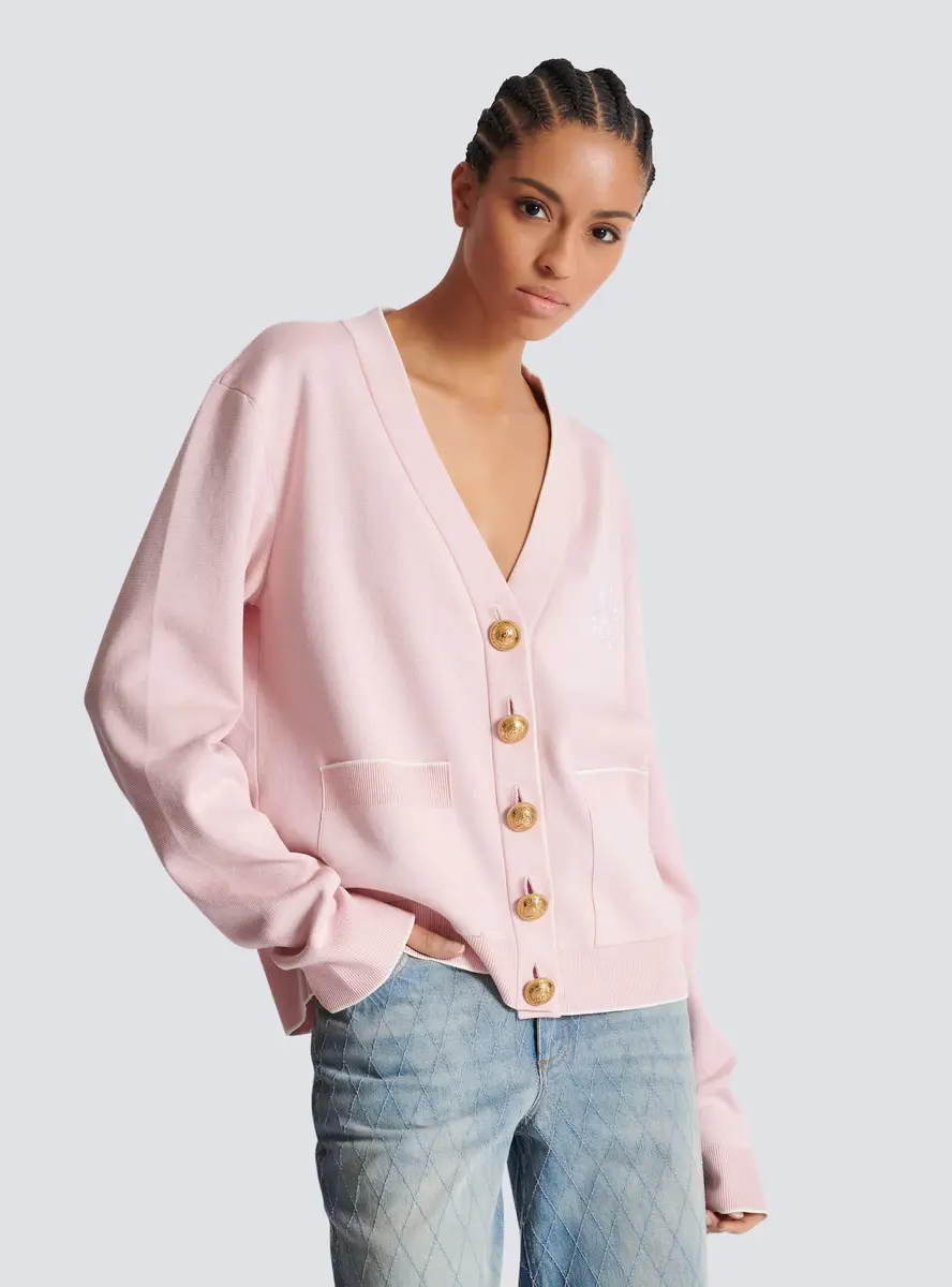 Balmain Emblème-embroidered knit cardigan | Thumbnail 5 Balmain Emblème-embroidered knit cardigan | Thumbnail 5