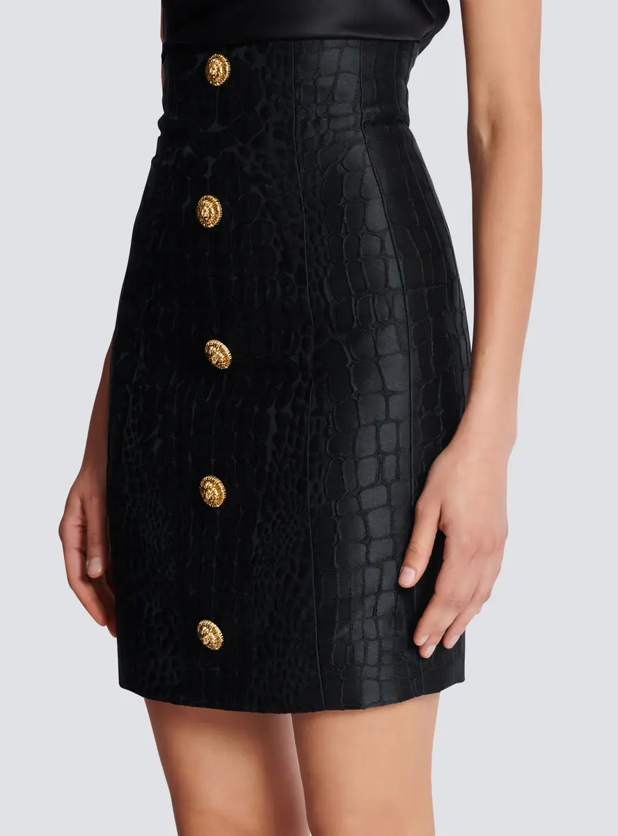 Balmain Crocodile-look pencil skirt | Thumbnail 5 Balmain Crocodile-look pencil skirt | Thumbnail 5