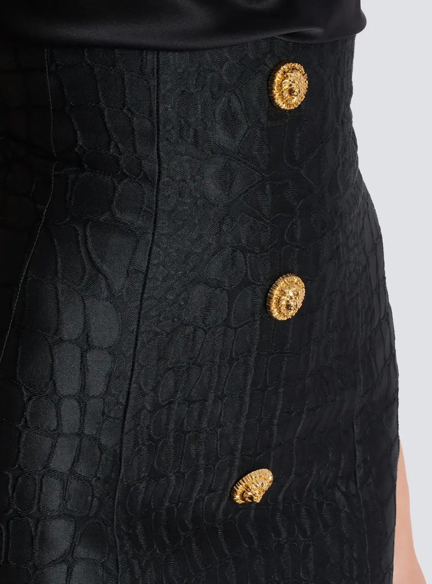 Balmain Crocodile-look pencil skirt | Thumbnail 6 Balmain Crocodile-look pencil skirt | Thumbnail 6
