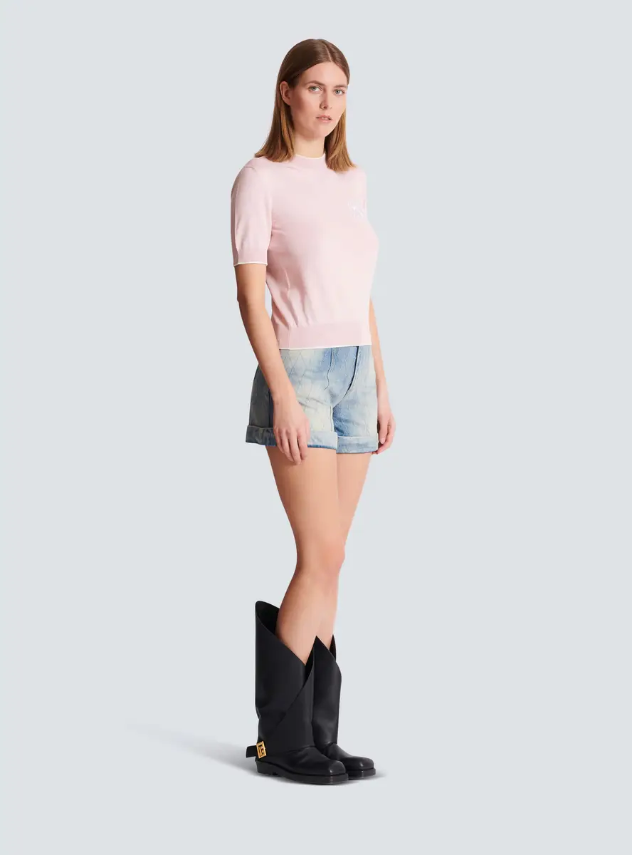Balmain Emblème-embroidered knit top | Thumbnail 3 Balmain Emblème-embroidered knit top | Thumbnail 3