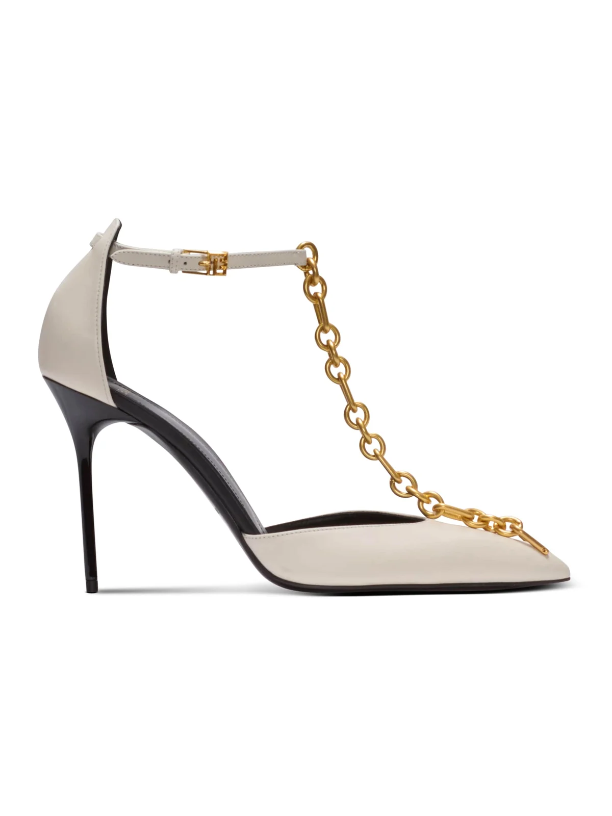 Balmain Sync leather pumps with pointed toe