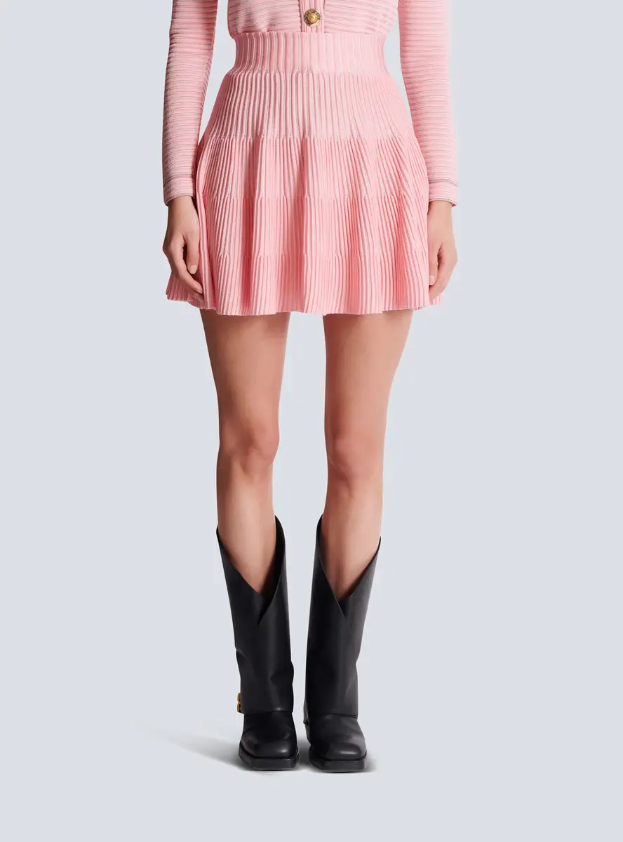 Balmain A-line textured knit skirt | Thumbnail 7 Balmain A-line textured knit skirt | Thumbnail 7