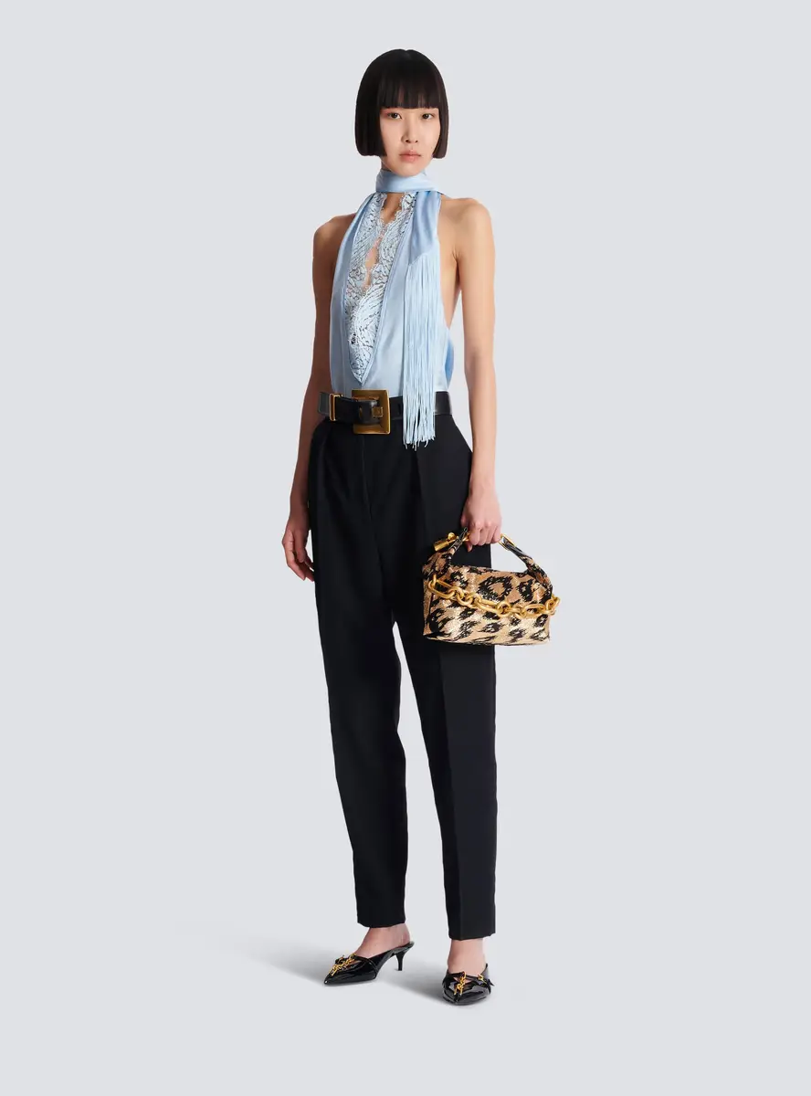 Balmain Sync Mini leopard pattern embroidered bag | Thumbnail 2 Balmain Sync Mini leopard pattern embroidered bag | Thumbnail 2