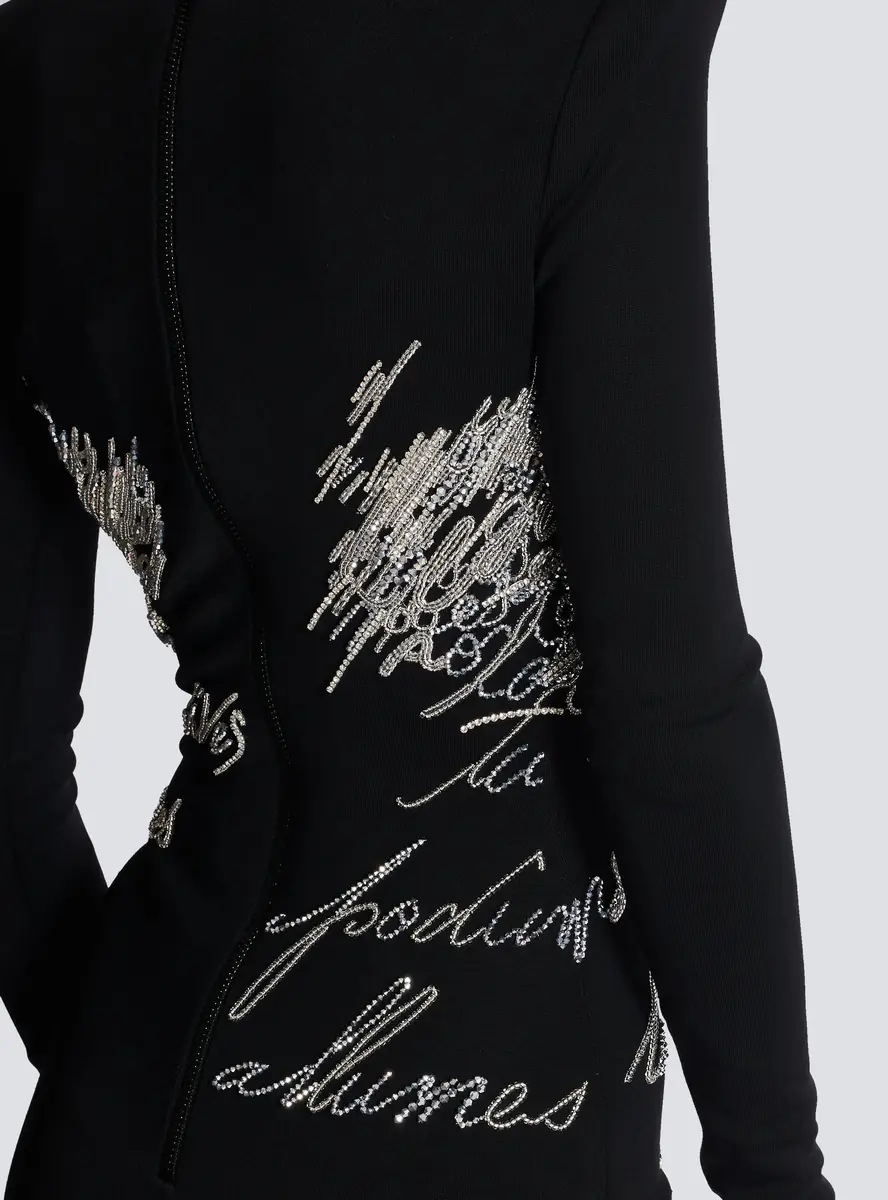 Balmain Short dress with "Love Letter" embroidery | Thumbnail 5