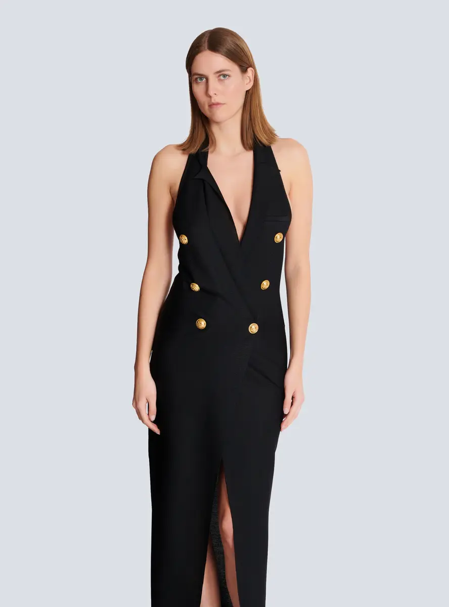 Balmain Long halterneck knit dress | Thumbnail 5 Balmain Long halterneck knit dress | Thumbnail 5