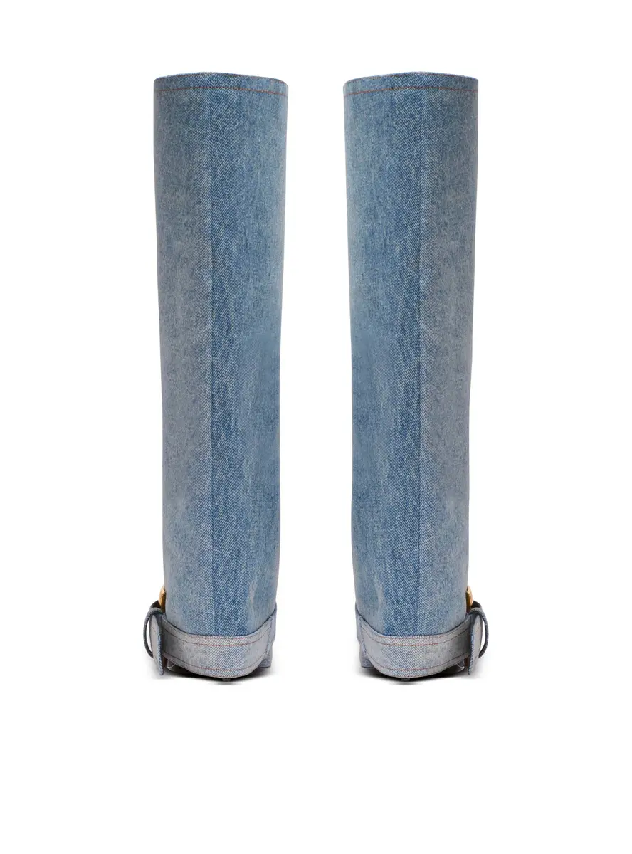 Balmain Anthem denim boots | Thumbnail 4 Balmain Anthem denim boots | Thumbnail 4