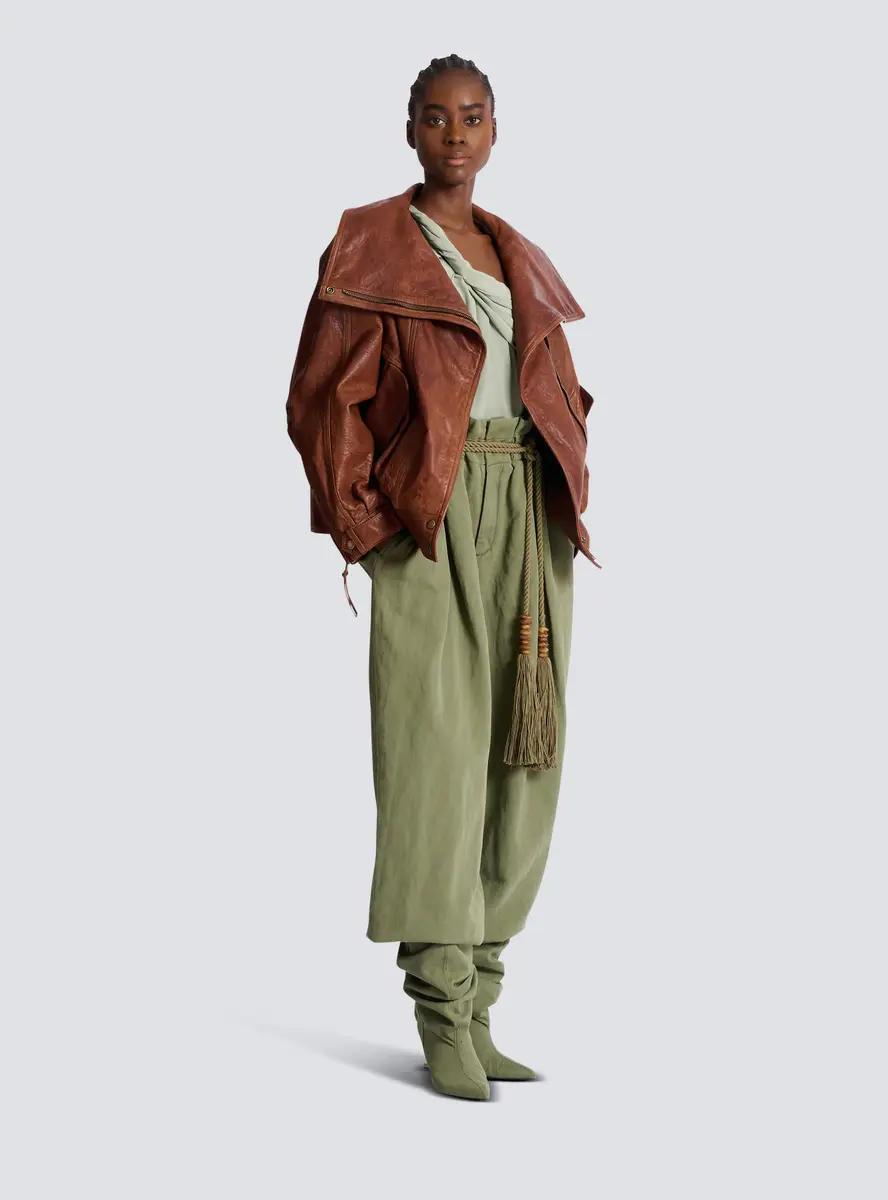 Balmain Lambskin bomber jacket | Thumbnail 3 Balmain Lambskin bomber jacket | Thumbnail 3