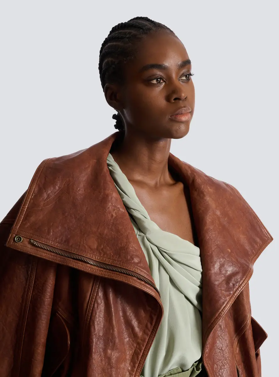 Balmain Lambskin bomber jacket | Thumbnail 7 Balmain Lambskin bomber jacket | Thumbnail 7
