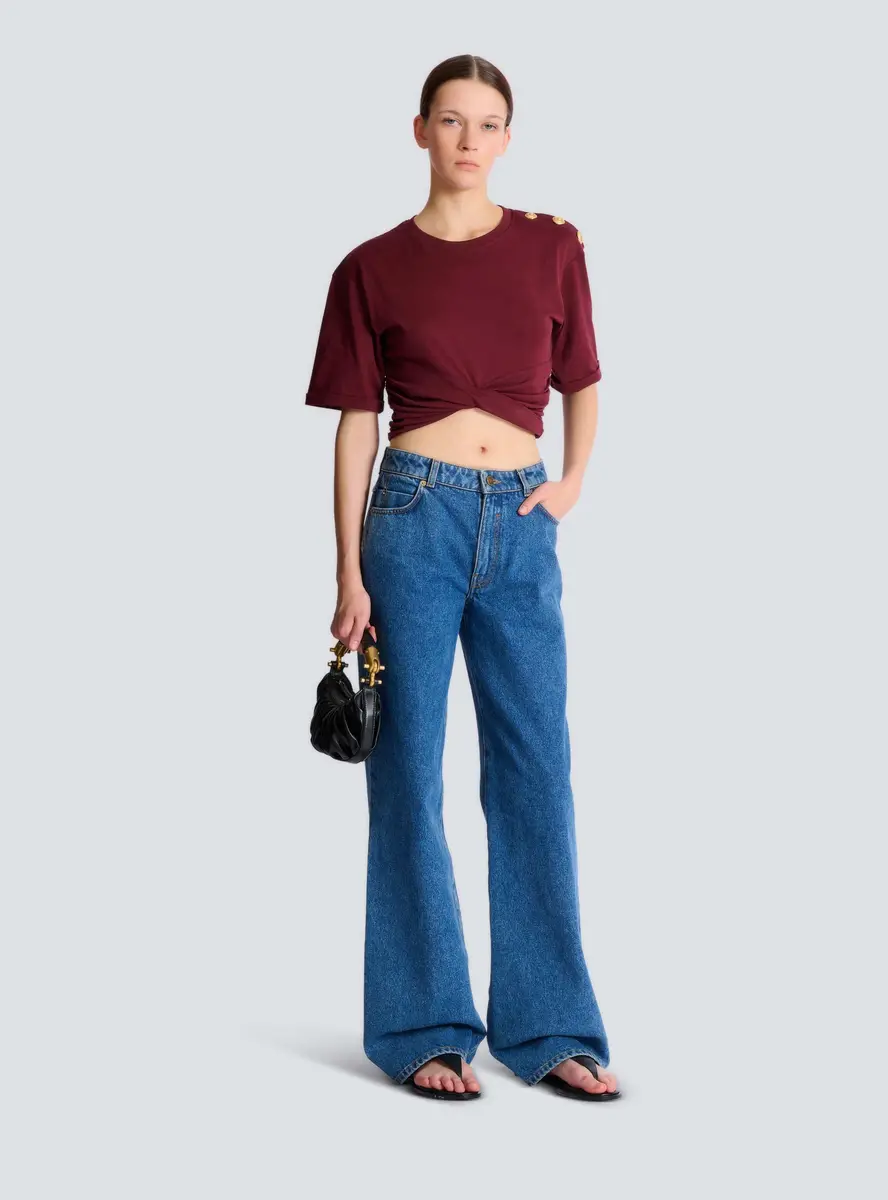 Balmain Cropped tie T-shirt | Thumbnail 2 Balmain Cropped tie T-shirt | Thumbnail 2