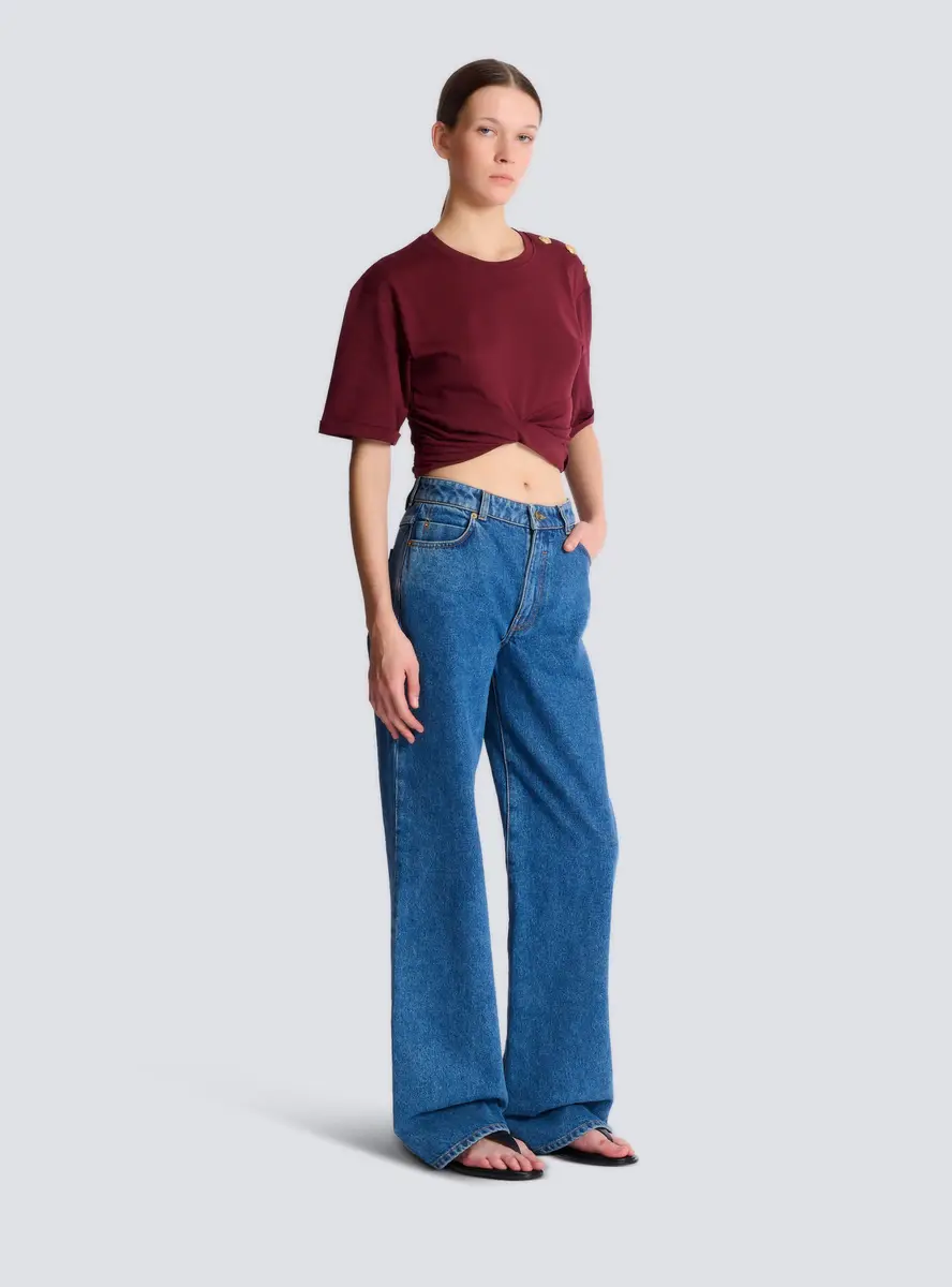 Balmain Cropped tie T-shirt | Thumbnail 3 Balmain Cropped tie T-shirt | Thumbnail 3