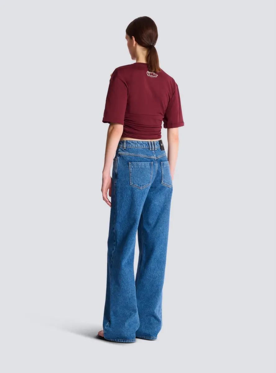 Balmain Cropped tie T-shirt | Thumbnail 4 Balmain Cropped tie T-shirt | Thumbnail 4