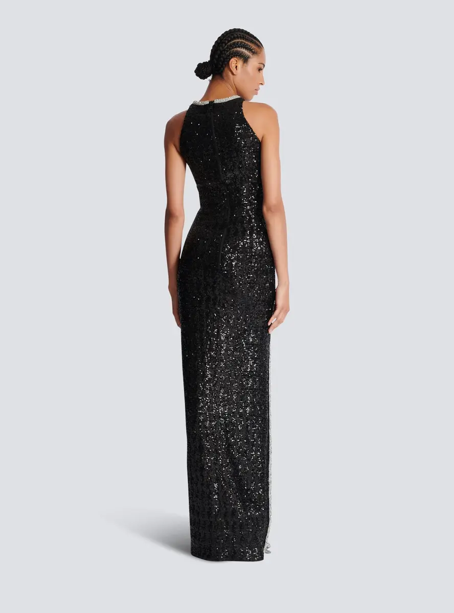 Balmain Long "Love Letter" embroidered sequin dress | Thumbnail 4 Balmain Long "Love Letter" embroidered sequin dress | Thumbnail 4
