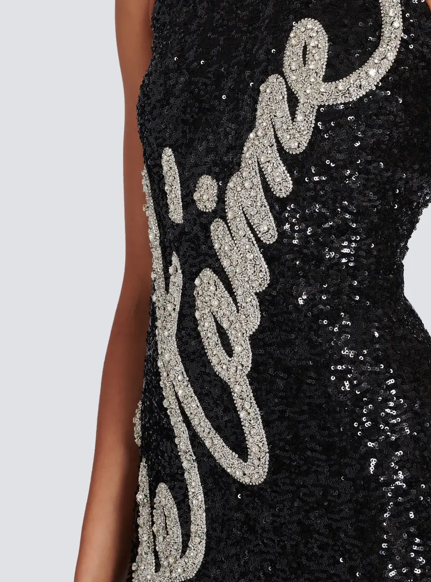 Balmain Long "Love Letter" embroidered sequin dress | Thumbnail 5 Balmain Long "Love Letter" embroidered sequin dress | Thumbnail 5
