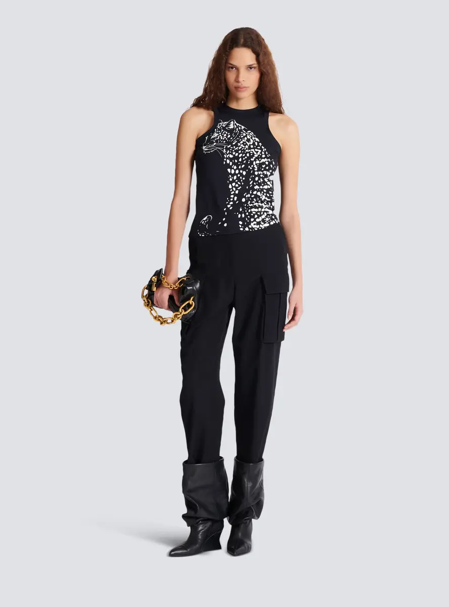Balmain Leopard print tank top | Thumbnail 2