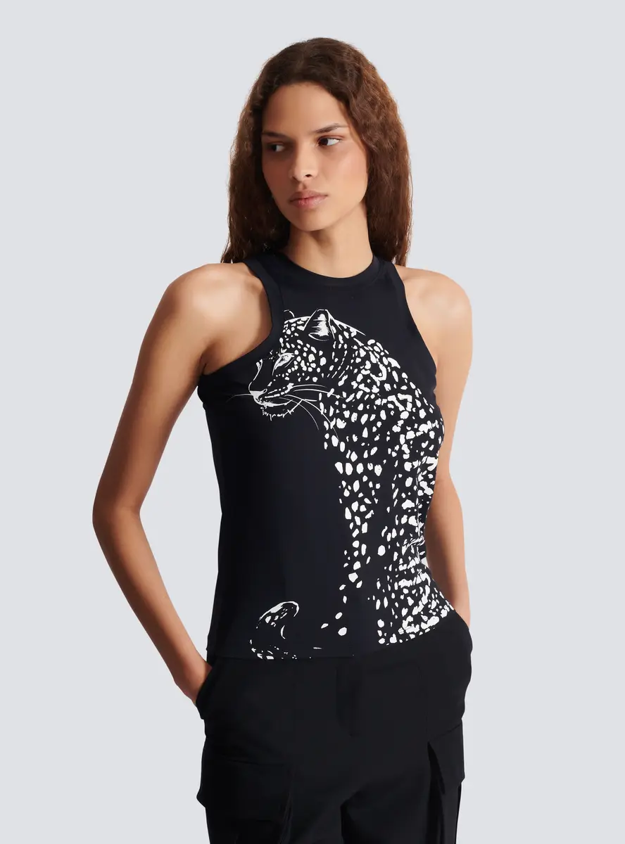 Balmain Leopard print tank top | Thumbnail 7