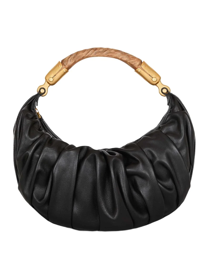Medium Ébène bag in calfskin leather