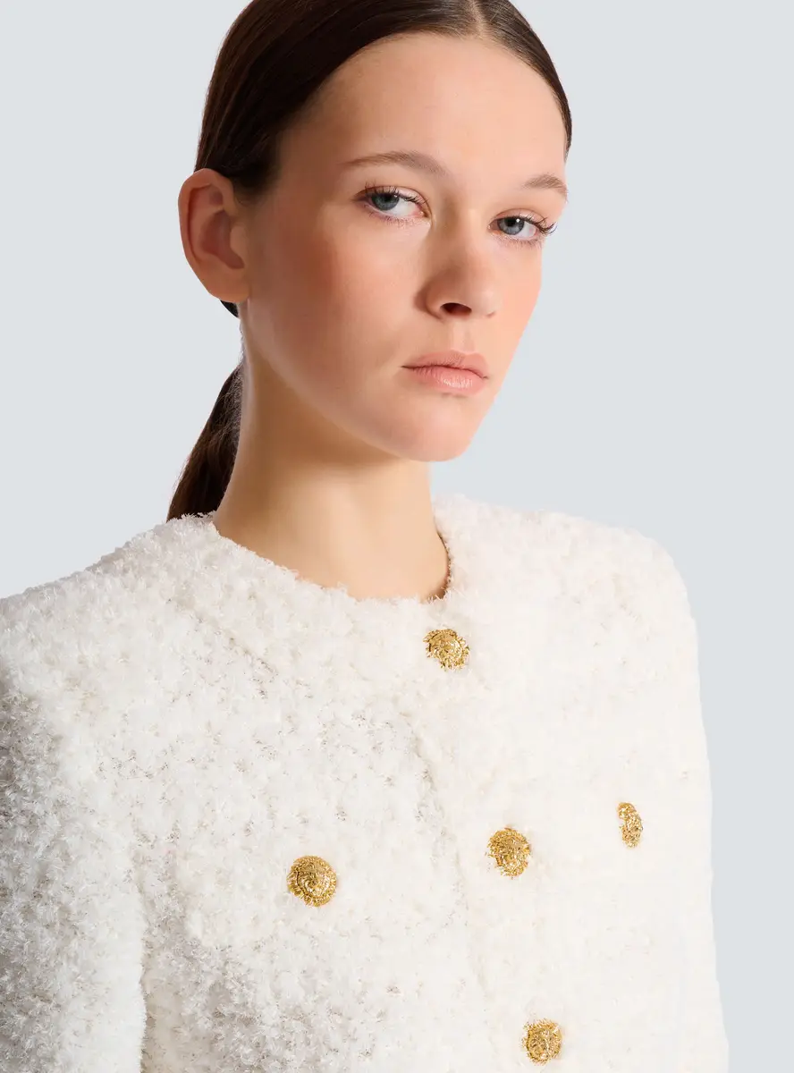 Balmain Cardigan in dotted tweed | Thumbnail 6 Balmain Cardigan in dotted tweed | Thumbnail 6
