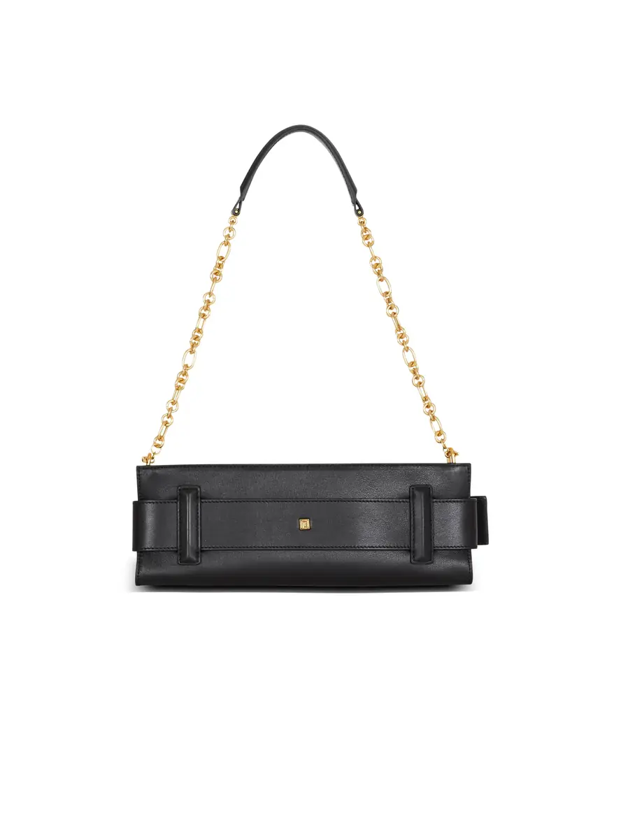 Balmain Anthem calfskin leather clutch | Thumbnail 4