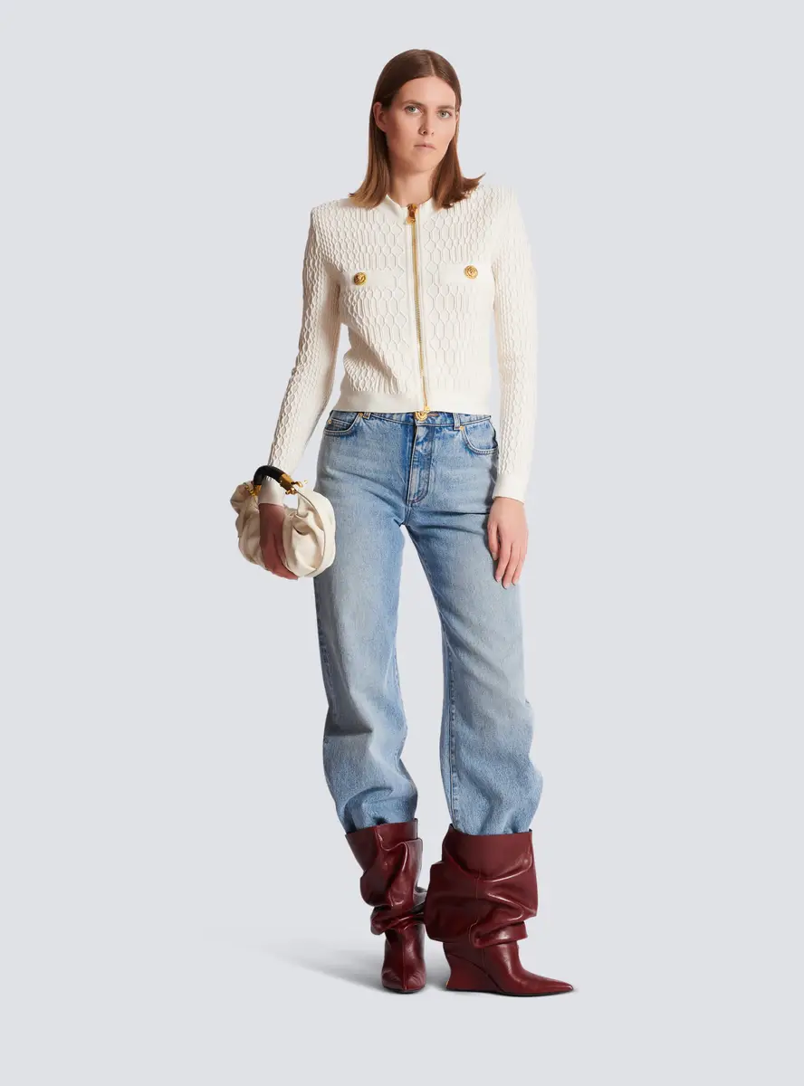Balmain Crocodile knit jacket | Thumbnail 2