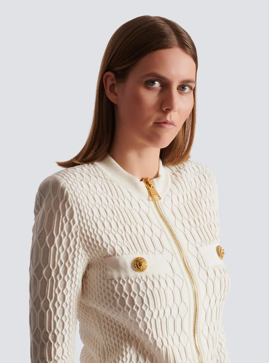 Balmain Crocodile knit jacket | Thumbnail 6