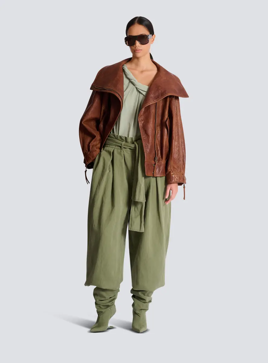 Balmain Twill high-waisted trousers | Thumbnail 2