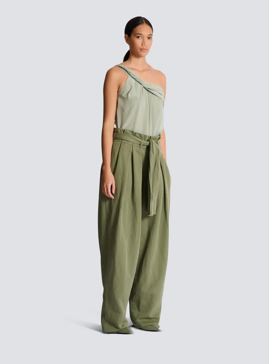 Balmain Twill high-waisted trousers | Thumbnail 3