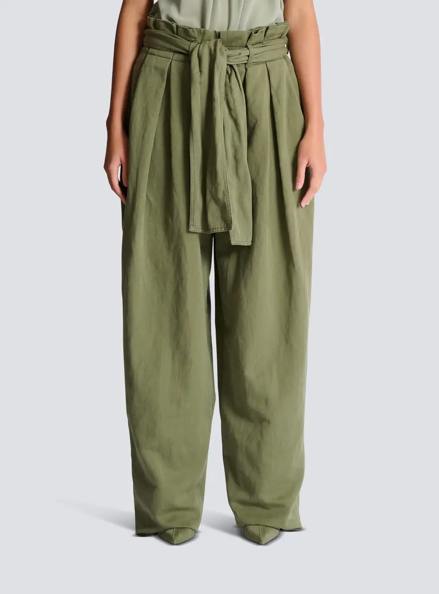 Balmain Twill high-waisted trousers | Thumbnail 7