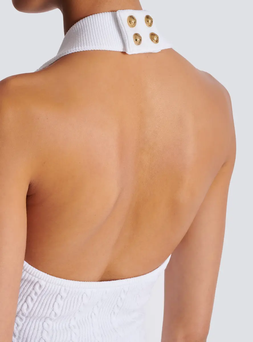 Balmain Cable-knit halterneck top | Thumbnail 6