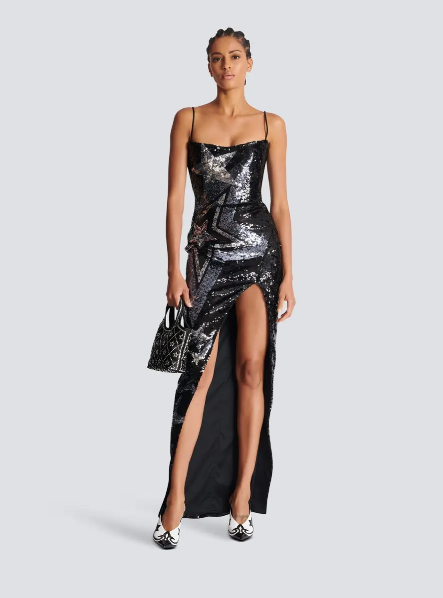Balmain Embroidered maxi dress | Thumbnail 2 Balmain Embroidered maxi dress | Thumbnail 2