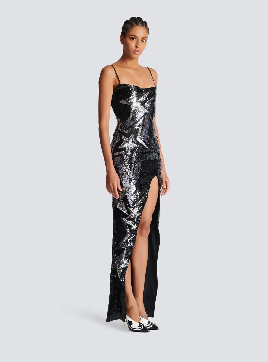 Balmain Embroidered maxi dress | Thumbnail 3 Balmain Embroidered maxi dress | Thumbnail 3