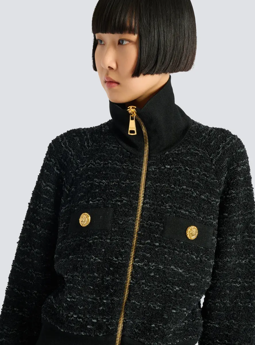 Balmain Tweed bomber jacket | Thumbnail 5