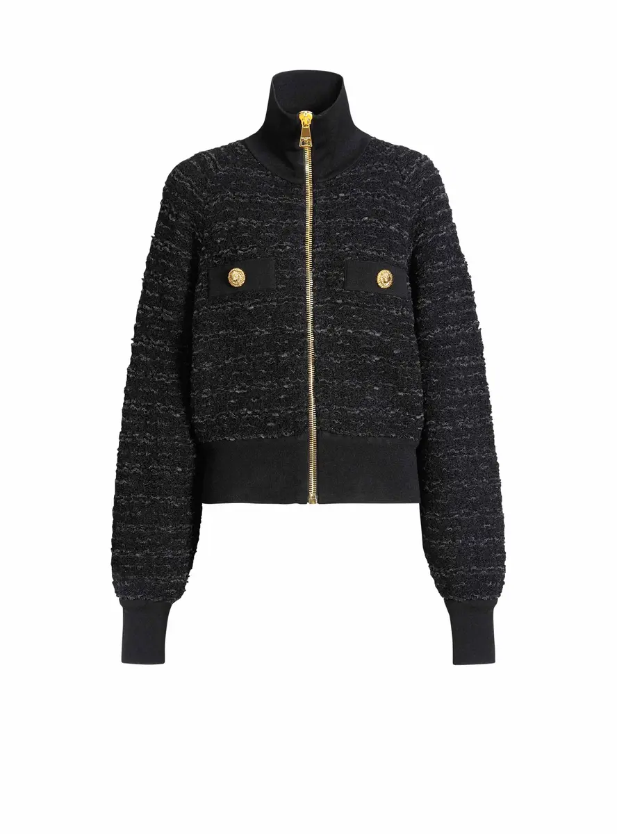 Balmain Tweed bomber jacket